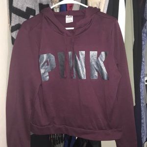 PINK burgundy hoodie